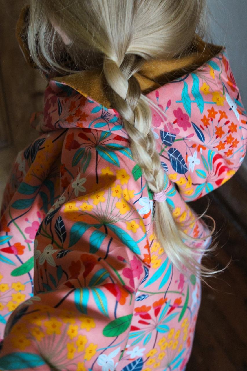 Woodland Explorer Reversible Coat (Mustard/Floral)